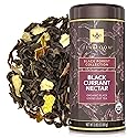 Teabloom Organic Black Tea, Black Currant Nectar Loose Leaf Tea, USDA Certified Organic, 2.82 Ounce Loose Leaf Tea Canister Makes 35-50 Cups