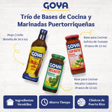 Goya Puerto Rican Cooking Base & Marinade Trio, Sofrito Seasoning, Criollo