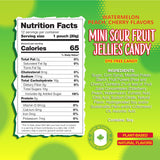 Sour Fruit Jelly Candy | 12 Packs | Dye Free Candy Individually Wrapped | Vegan Gummies with Real Fruit Puree | Assorted Flavors | Gelatin Free Plant