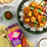 Patak’s Butter Chicken Simmer Sauce - Mild & Creamy Curry Sauce with Tomatoes & Spices - Gluten-Free & Vegetarian Authentic Indian Sauce - Perfect