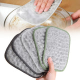 jlzzting Double Side Non Scratch Wire Dishcloths,Reusable Wet and Dry Wire Dishwashing Rags for Kitchen,Sinks,Pots,Pans (5pcs)