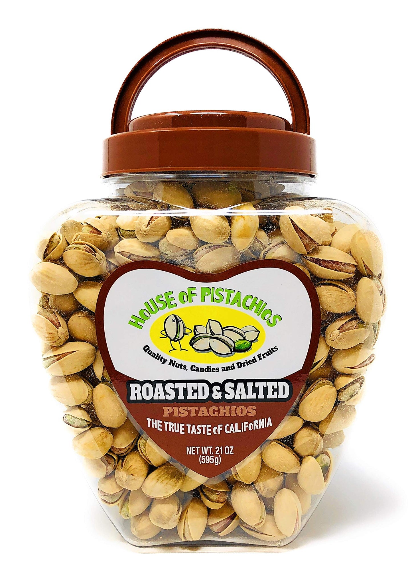 House of Pistachios' Roasted and Salted Pistachios - Real Flavor, Family Recipe, California Grown, 21 Ounces