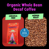 Orbital Peachy Galaxy | USDA Organic Decaffeinated Coffee Beans | Swiss Water Process | Low Acid | 12oz