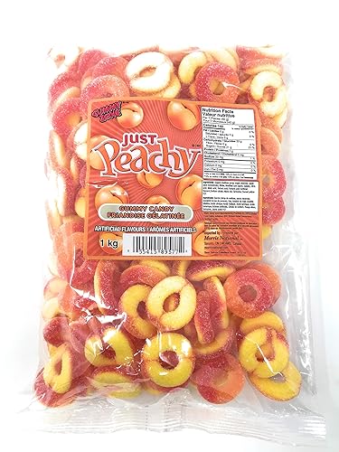 Gummy Zone Just Peachy Gummy Candy - 1kg/2.2lb