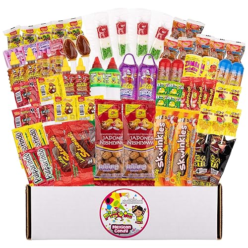 Pinata Mexican Candy Box - Sweet and Sour - 73 Pack - 3 Pounds - Authentic Mexican Candy Assortment - Dulces Mexicanos Variety Pack - Candies Mix