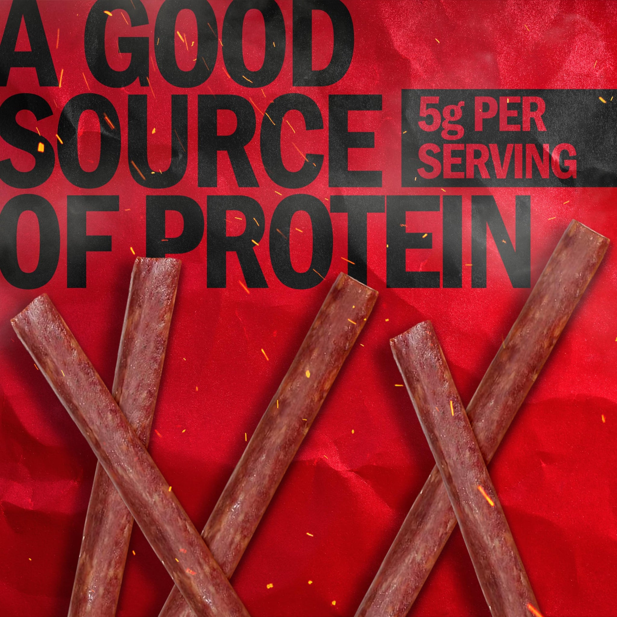 Jack Link's Beef Sticks, Original Flavor Meat Snack Stick - Protein Snack, Meat Stick, Made with 100% Beef, Keto Friendly - 7.2 Oz.