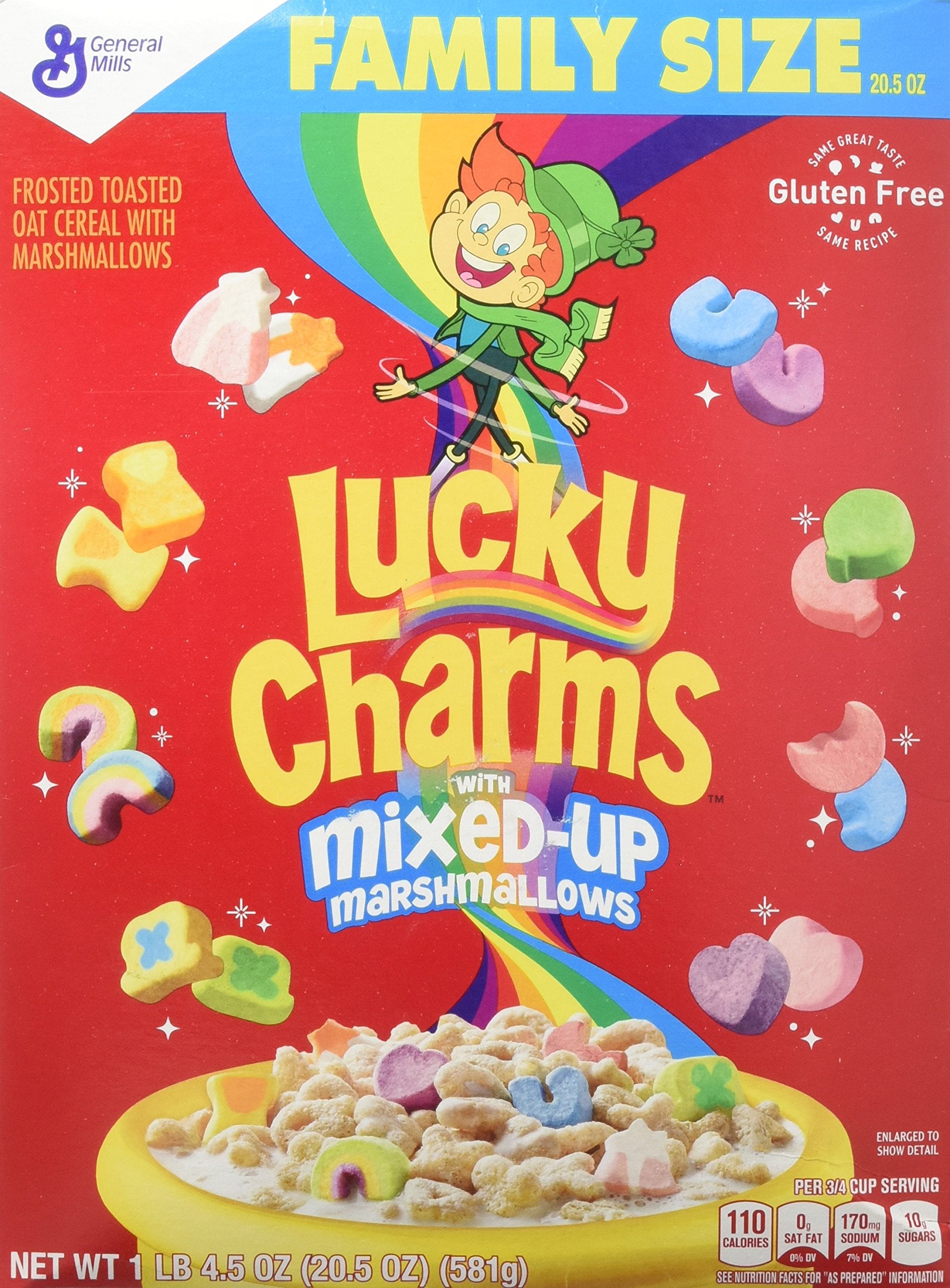 Lucky Charms, Marshmallow Cereal with Unicorns, Gluten Free, 20.5 oz