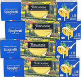 Tuscanini Authentic Italian Spaghetti Pasta Noodles, 16oz (4 Pack) Made with Premium Durum Wheat