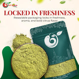 NY Spice Shop Ground Makrut Lime Leaves - 1 Pound Finely Kaffir Leaves Powder - Kaffir Leaf Fresh - Makrut Pepper Seasoning