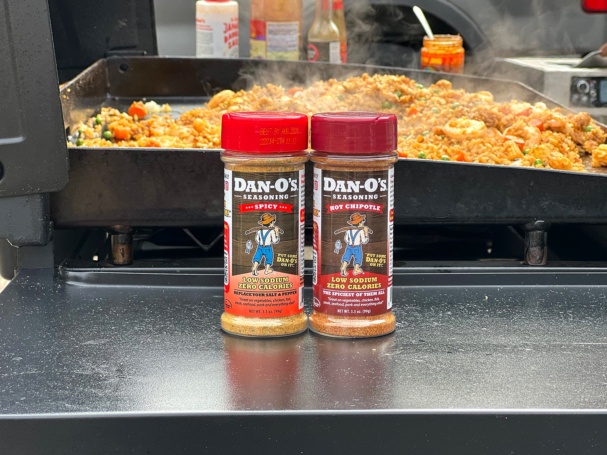 Dan-O's Seasoning Small 4 Bottle Combo | Original, Chipotle, Spicy, & Crunchy | 4 Pack (3.5 oz)