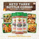 Flavor God Keto Spice Set, Combo Pack of 3 (Everything, Garlic Lovers, Taco Tuesday) Herb, Spice, Vegetable Seasoning Gift, Natural Healthy Blend