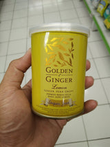 Sunny Ville Golden Ginger Herb Drops Lemon (sugar free), 100 Gram / 3.5 Oz