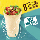 Old El Paso Flour Tortilla Pockets, Meal Prep, 8 Ct, 8.4 oz