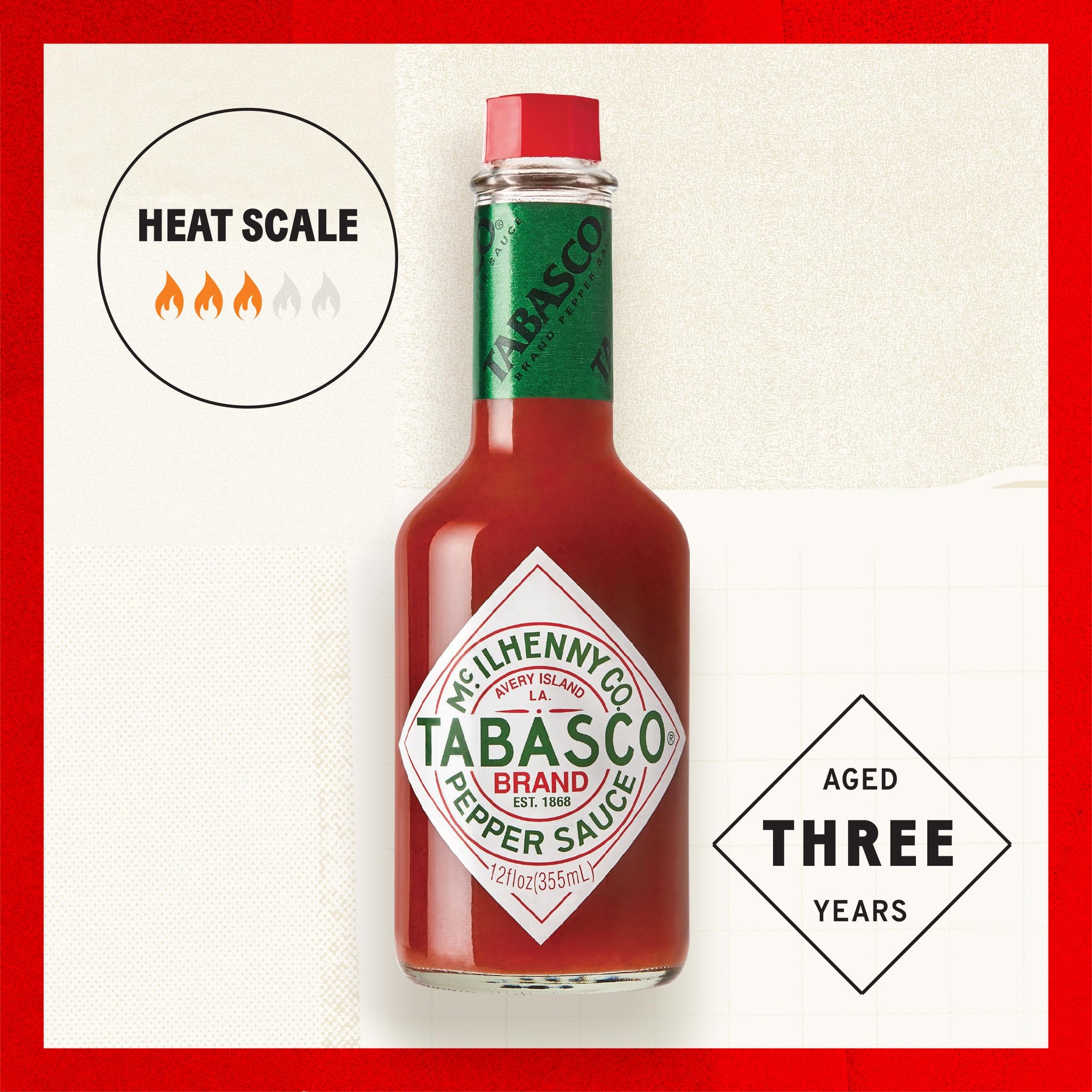 TABASCO® Brand Original Red Pepper Sauce, Medium Hot Sauce, Bulk Plastic Jug, Classic & Versatile, Three Simple Ingredients, For Large Recipes
