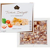 Cerez Pazari Turkish Delight Hazelnut Candy Gourmet Premium Vegan Sweets Medium Gift Box 14.8oz | Sweet Luxury Traditional Confectionery Soft Candy