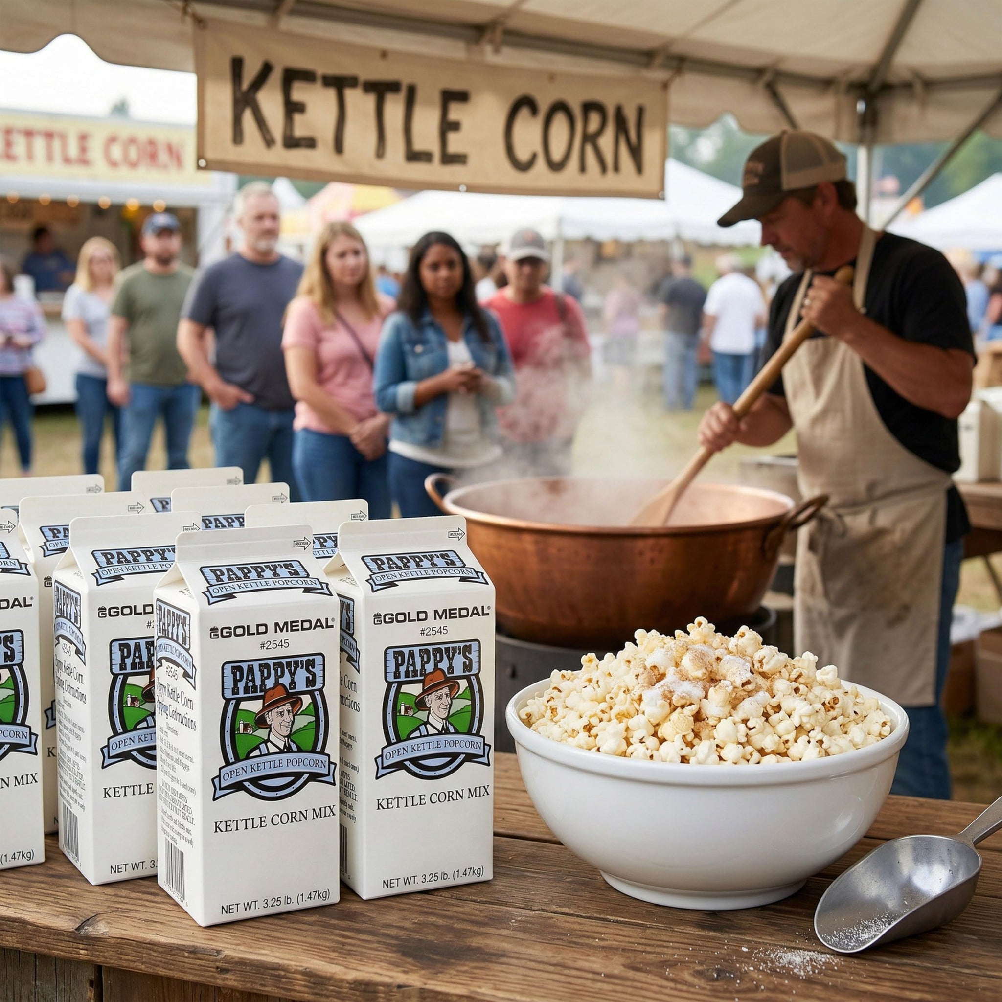 3.25 lbs Pappy's Kettle Corn Mix