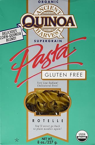 Ancient Harvest Organic Quinoa Pasta, Rotelle, 8 Ounce (Pack of 3)