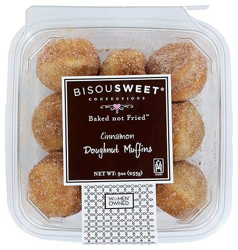 Bisousweet Confections Cinnamon Doughnut Muffins, 9 OZ