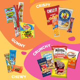 Snack Box Variety Pack (60 Count) with Chips, Cookies & Bars - Snacks Variety Pack for Adults, Kids & Teens - Care Packages for College Students