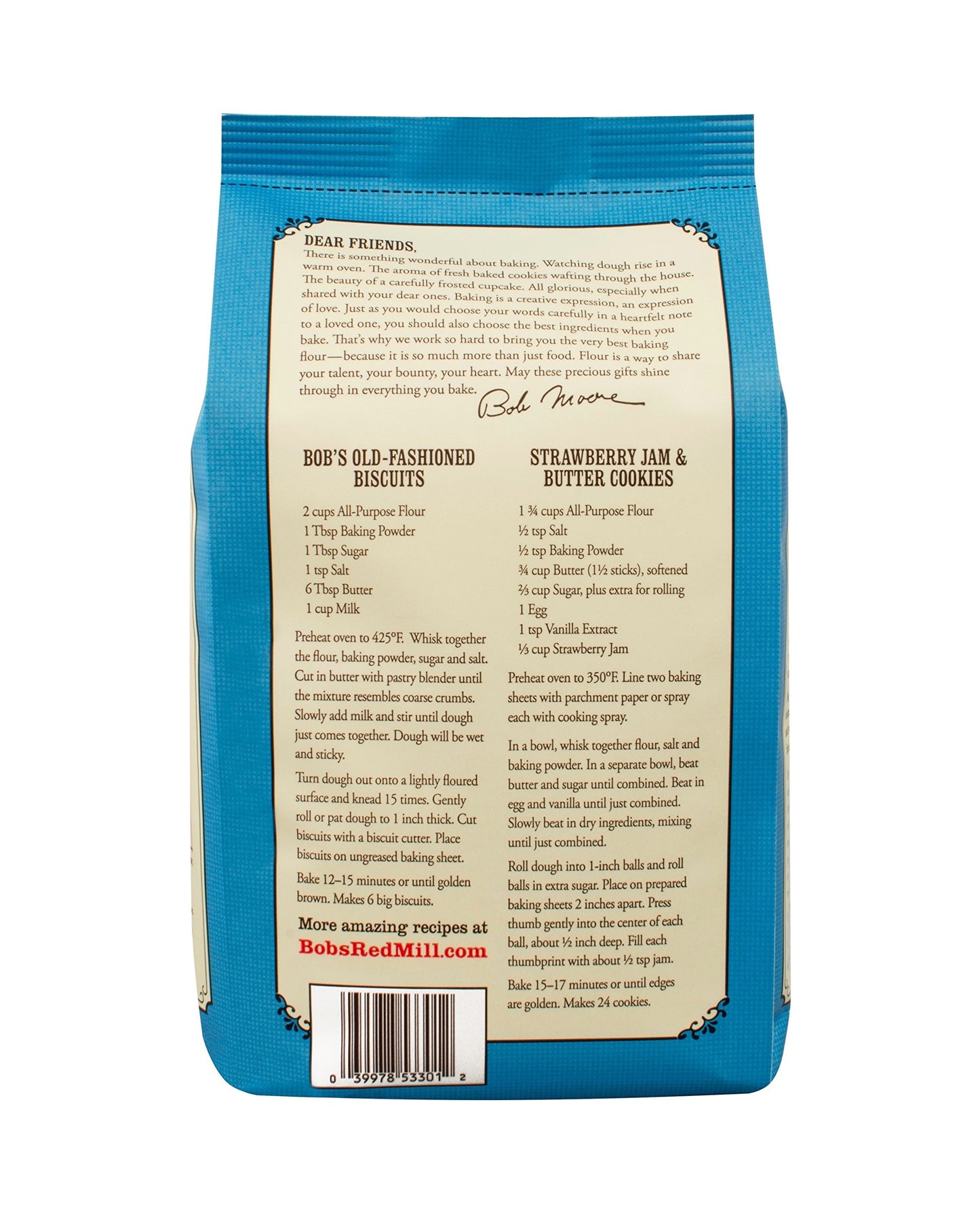 Bob's Red Mill Unbleached White All Purpose Baking Flour, 5 Pound (Pack of 4)