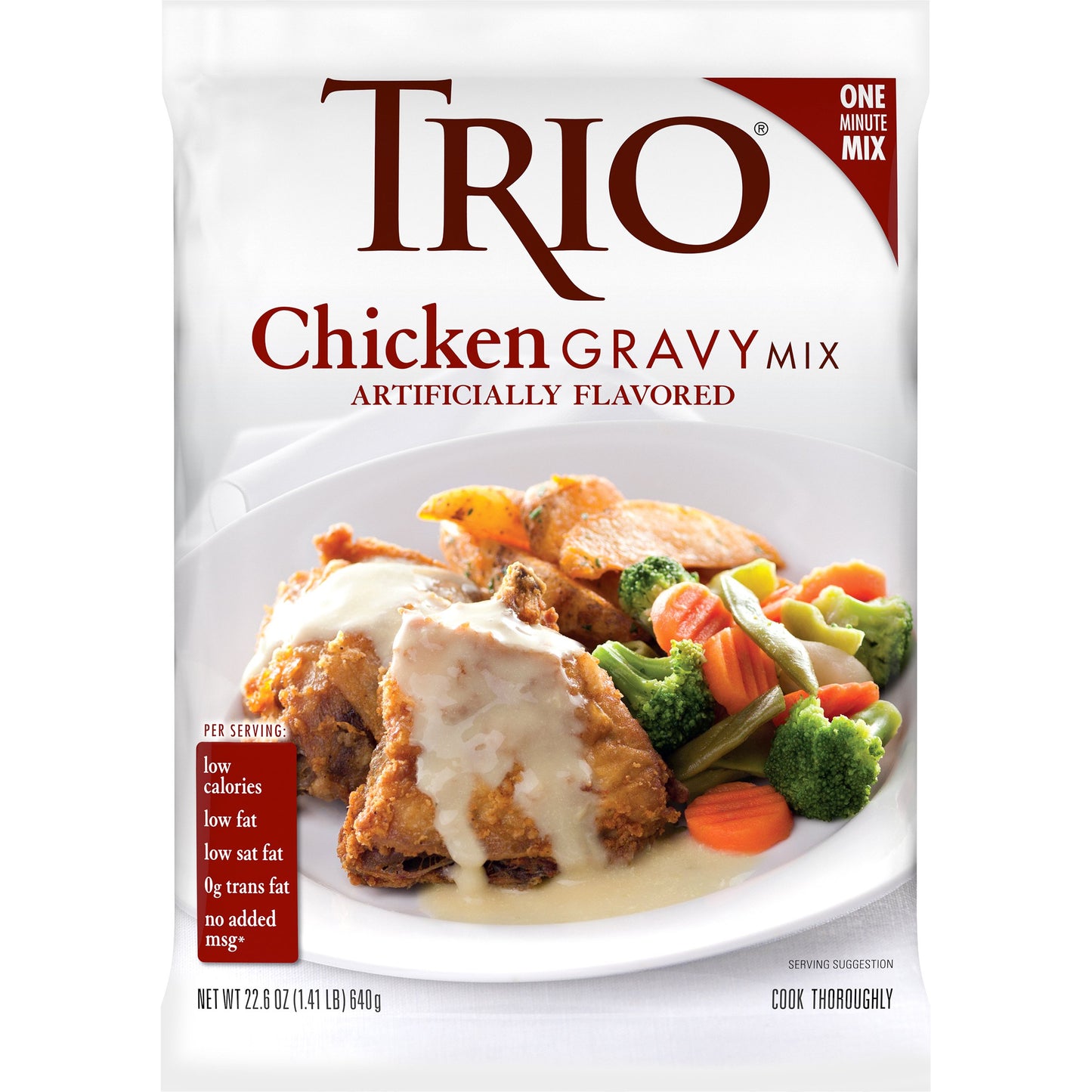 Trio Chicken Gravy Mix 22.6 oz (Pack of 8)