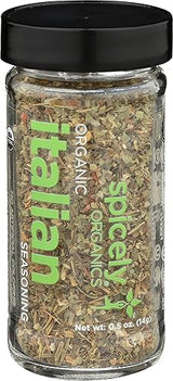 Spicely Organic Italian Seasoning - Glass Jar - Gluten Free - Non Gmo - Vegan - Kosher