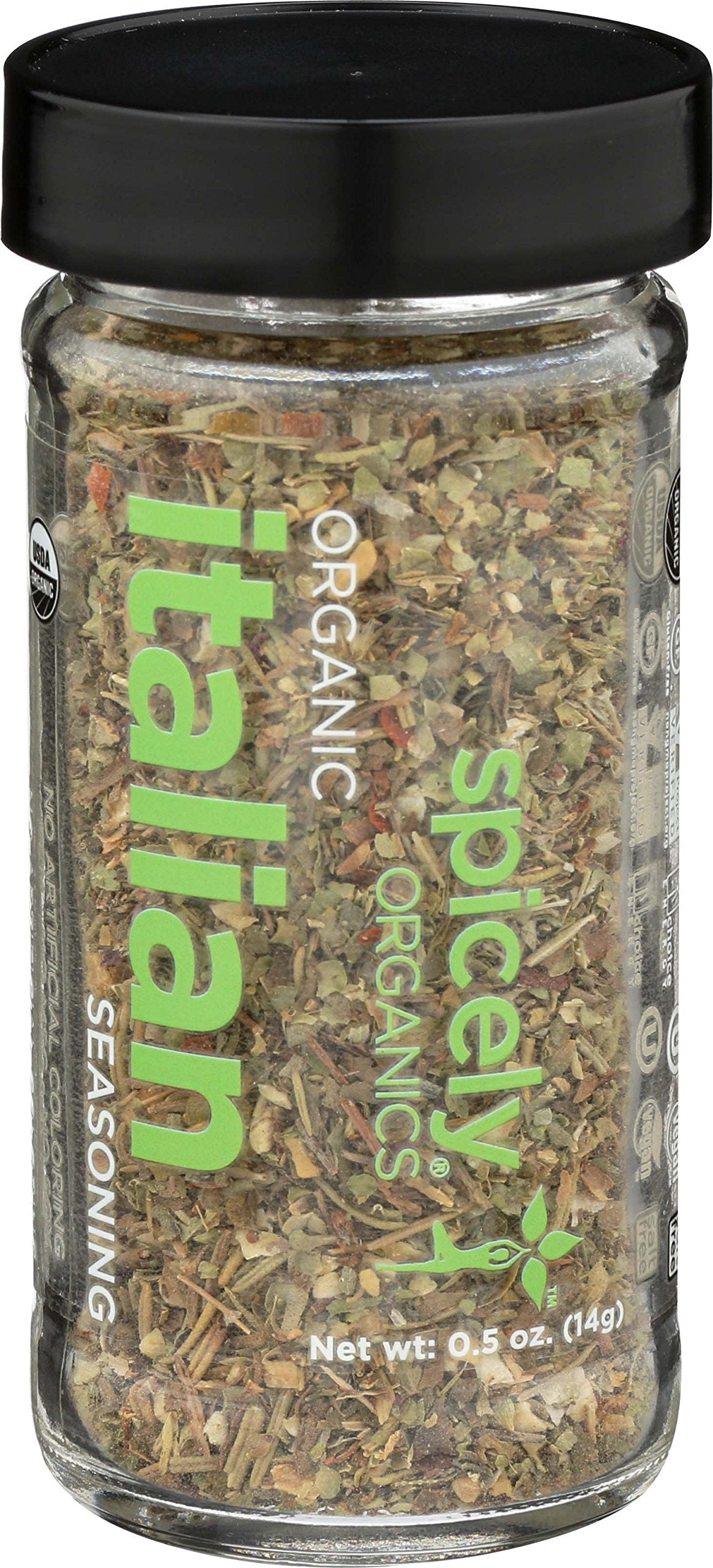 Spicely Organic Italian Seasoning - Glass Jar - Gluten Free - Non Gmo - Vegan - Kosher