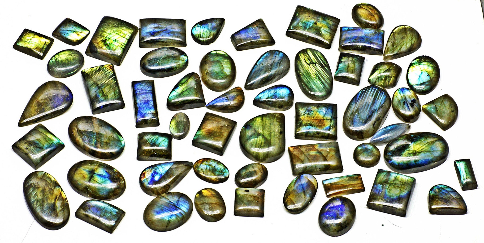 earth 1/4 Kilo Labradorite Cabs Wholesale Lot