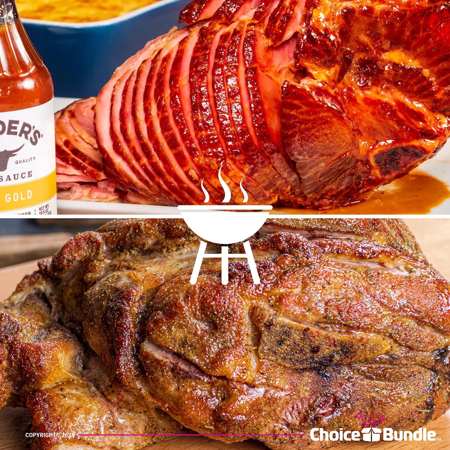 Kinder’s Gold BBQ Premium Barbecue Sauce 2 Pk (30.6 oz) Great to Dip Toss Glaze & More + Barbecue Masters & Bottle Opener (4 Items)!