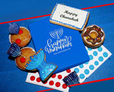 Hanukkah Cookie Gift Basket Hand Decorated Vanilla Sugar Cookies Gourmet Kosher Food Dessert Gift Box For Kids Adults Family Coworkers & Friends 3