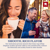 Rojo Elephant J.D.'s Java Delight Handcrafted Whole Bean Coffee, 100% Arabica Beans, Premium Light-Medium Roast, Smooth, Rich Flavor, 11 oz Bag