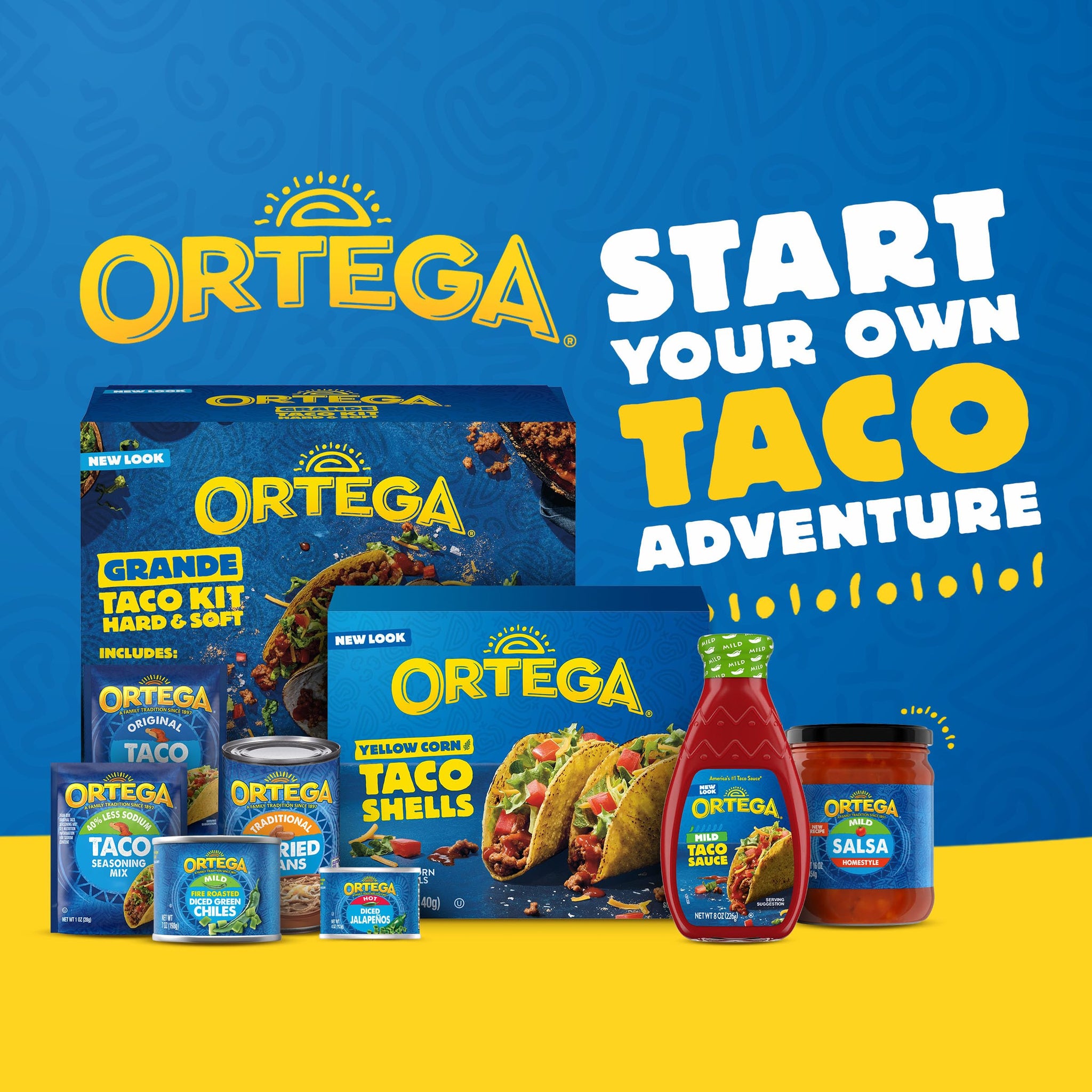 Ortega Mini Taco Slider Shells, Yellow Corn, 4.4 Ounce, 18 Shells