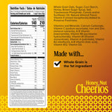 Honey Nut Cheerios, Heart Healthy Gluten Free Breakfast Cereal with Whole Grain Oats, Large Size, 15.4 oz