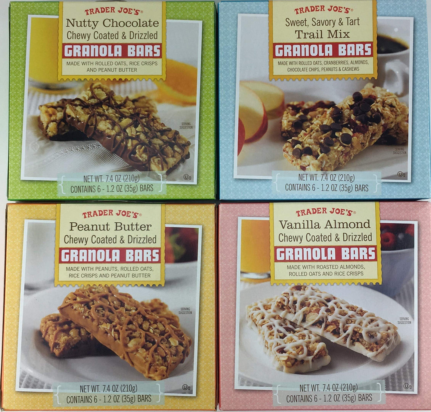 Trader Joe's Granola Bar Variety Pack (4 Flavors)