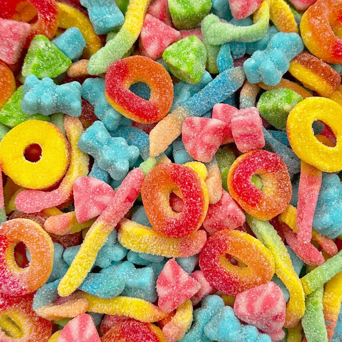 Gummy Candy Mix | 2-Pound Bag | Sweet & Sour Gummies for Candy Buffets, Dessert Decorating & Snacking | Peach Rings, Watermelon Slices, Worms, Bears |