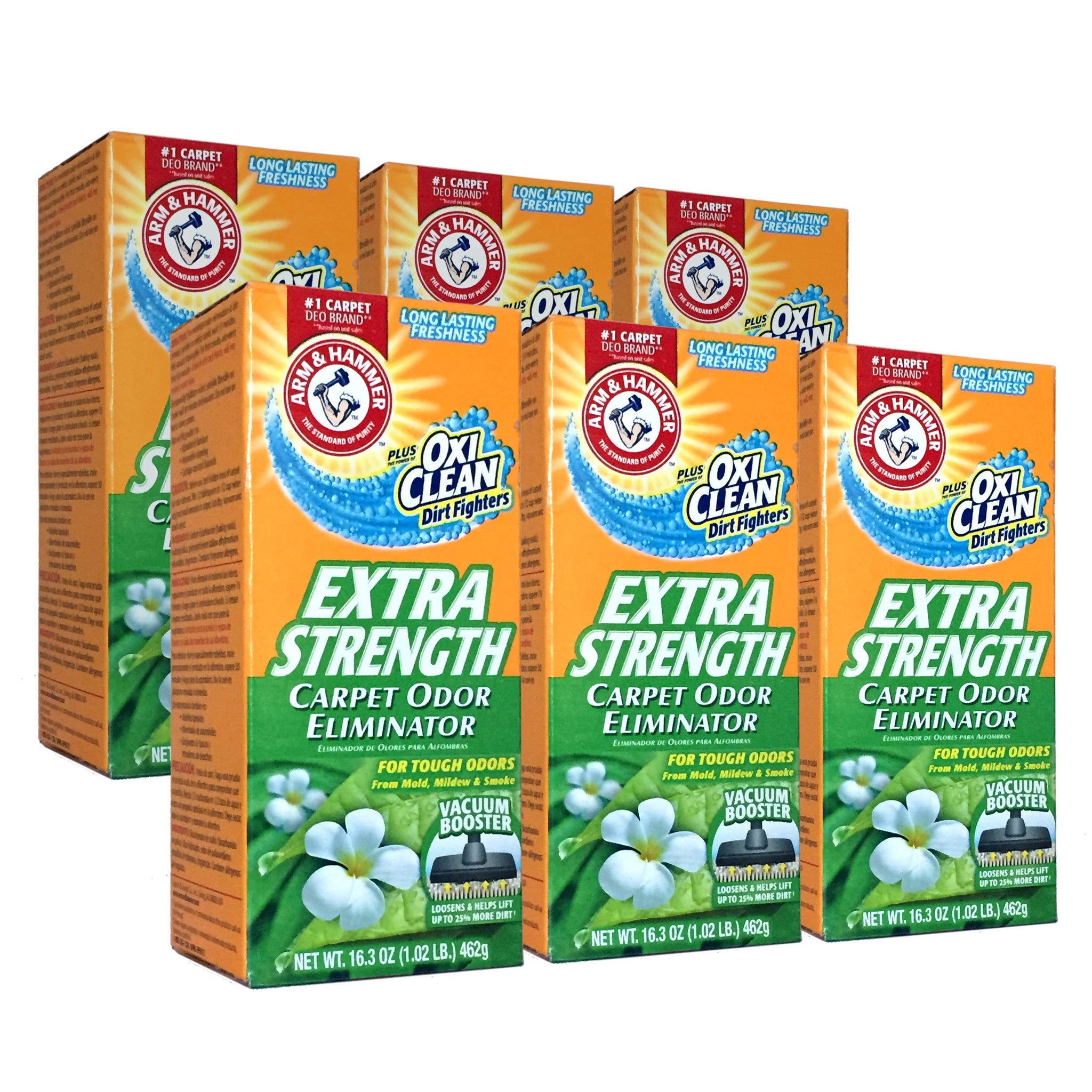 Arm & Hammer 4SGM New 361970Extra Strengh 16.3Z Carpet Odor Eliminator (6-Pack) Laundry Detergent Cheap Wholesale Discount Bulk Cleaning Firesale