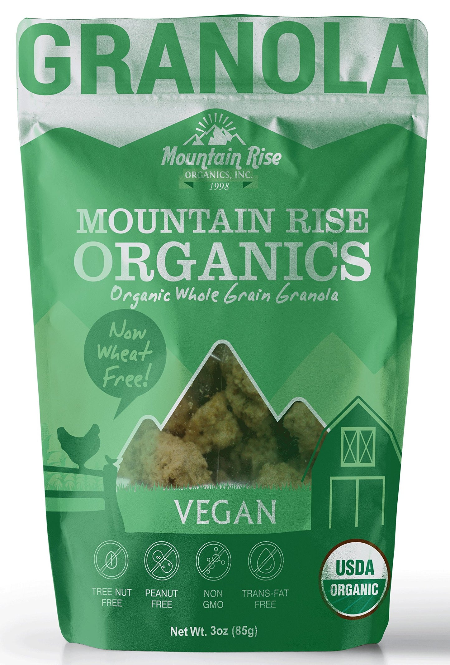 MOUNTAIN RISE ORGANICS Organic Vegan Granola, 13 OZ