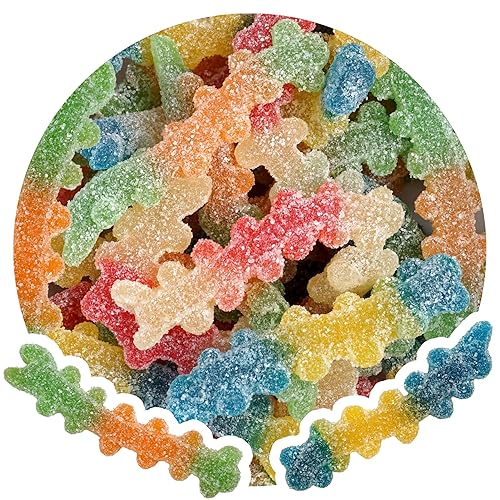 Halloween Sour Gummy Centipedes, 2 Pound Bulk Bag, Blue Raspberry Flavored, Trick-Or-Treat Party Bag Fillers, Halloween Gummies