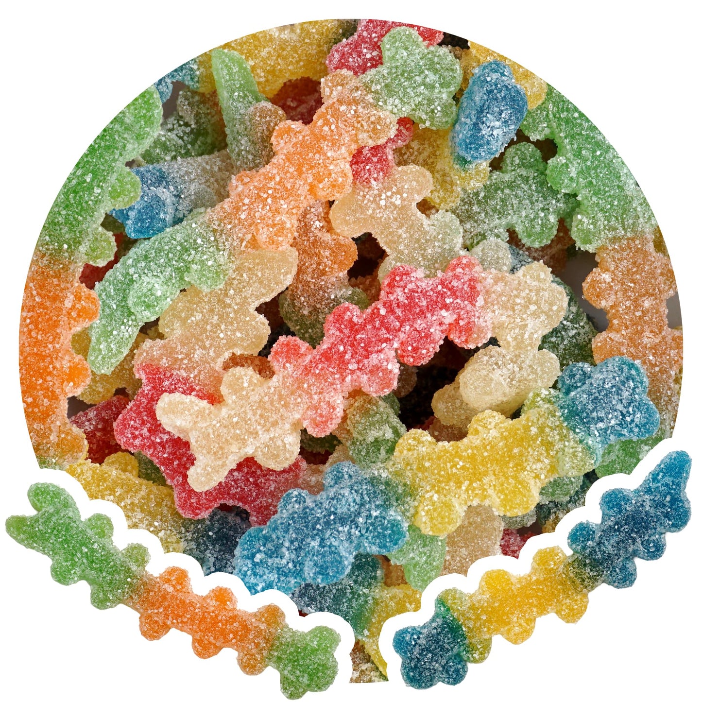 Halloween Sour Gummy Centipedes, 2 Pound Bulk Bag, Blue Raspberry Flavored, Trick-Or-Treat Party Bag Fillers, Halloween Gummies