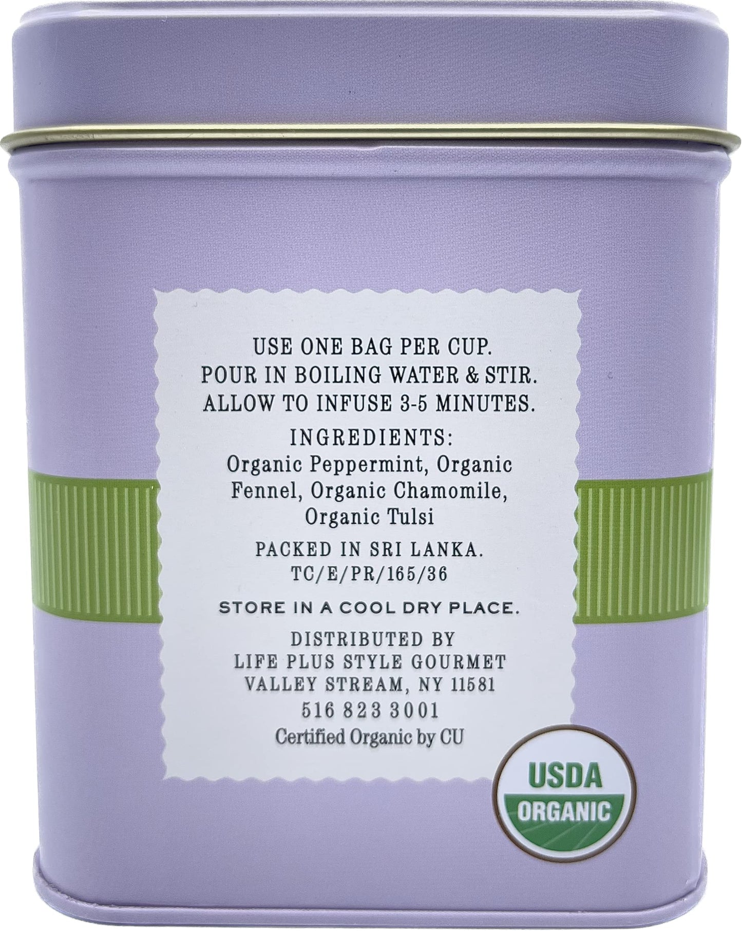Organic Sleep Blend Herbal Tea - 50 Packets - Natural Chamomile, Peppermint, Fennel And Tulsi Teabags - USDA Certified 100% Non-GMO - Decaffeinated