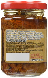 Mantova Organic Red Pesto with Sundried Tomato, 4.6 Ounce - Gourmet, Artisanal, and Flavor-Packed