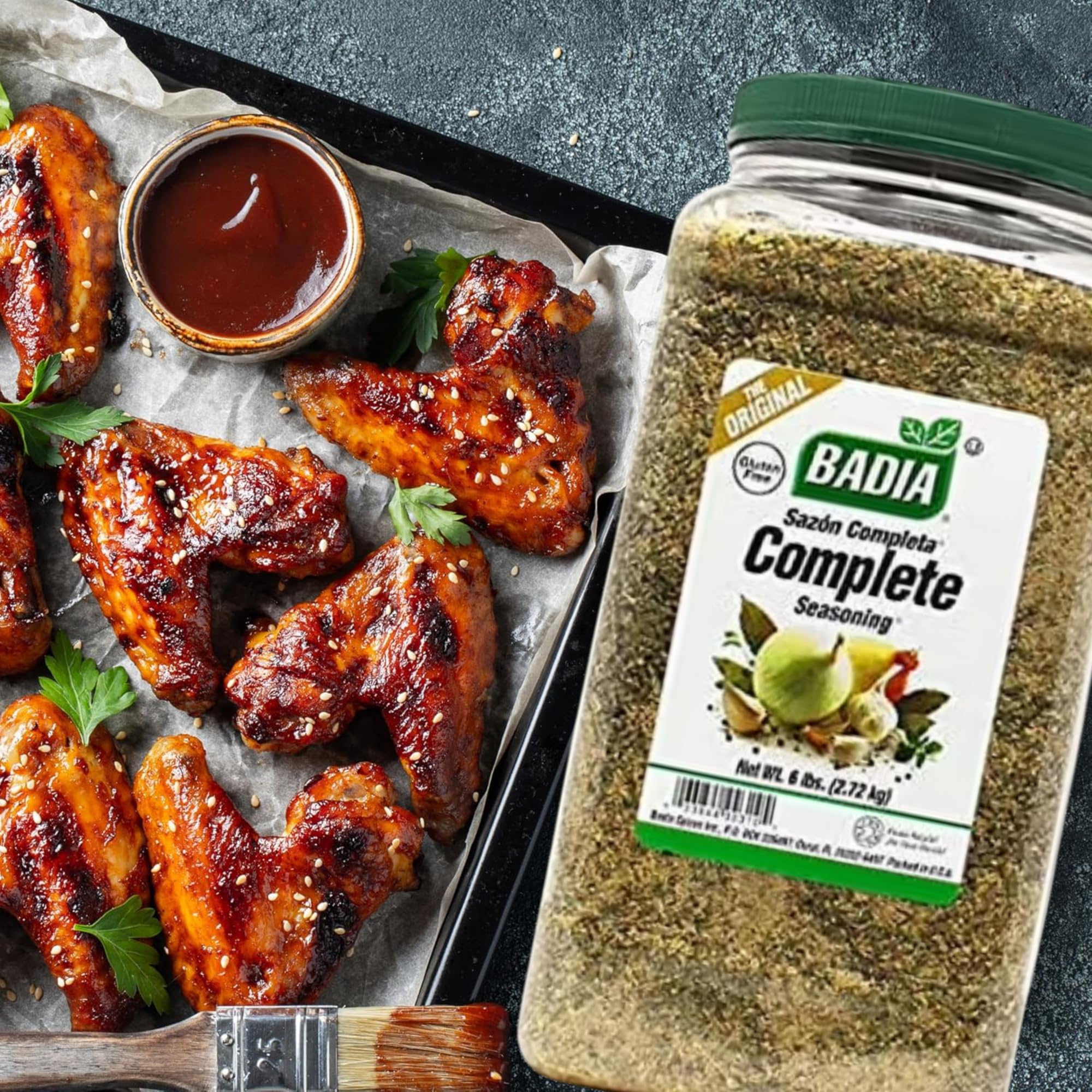 Badia Complete Seasoning, 96 oz - All-Purpose Spice Blend of Garlic, Onion, Salt, Pepper, Herbs & Spices - Savory Signature Blend