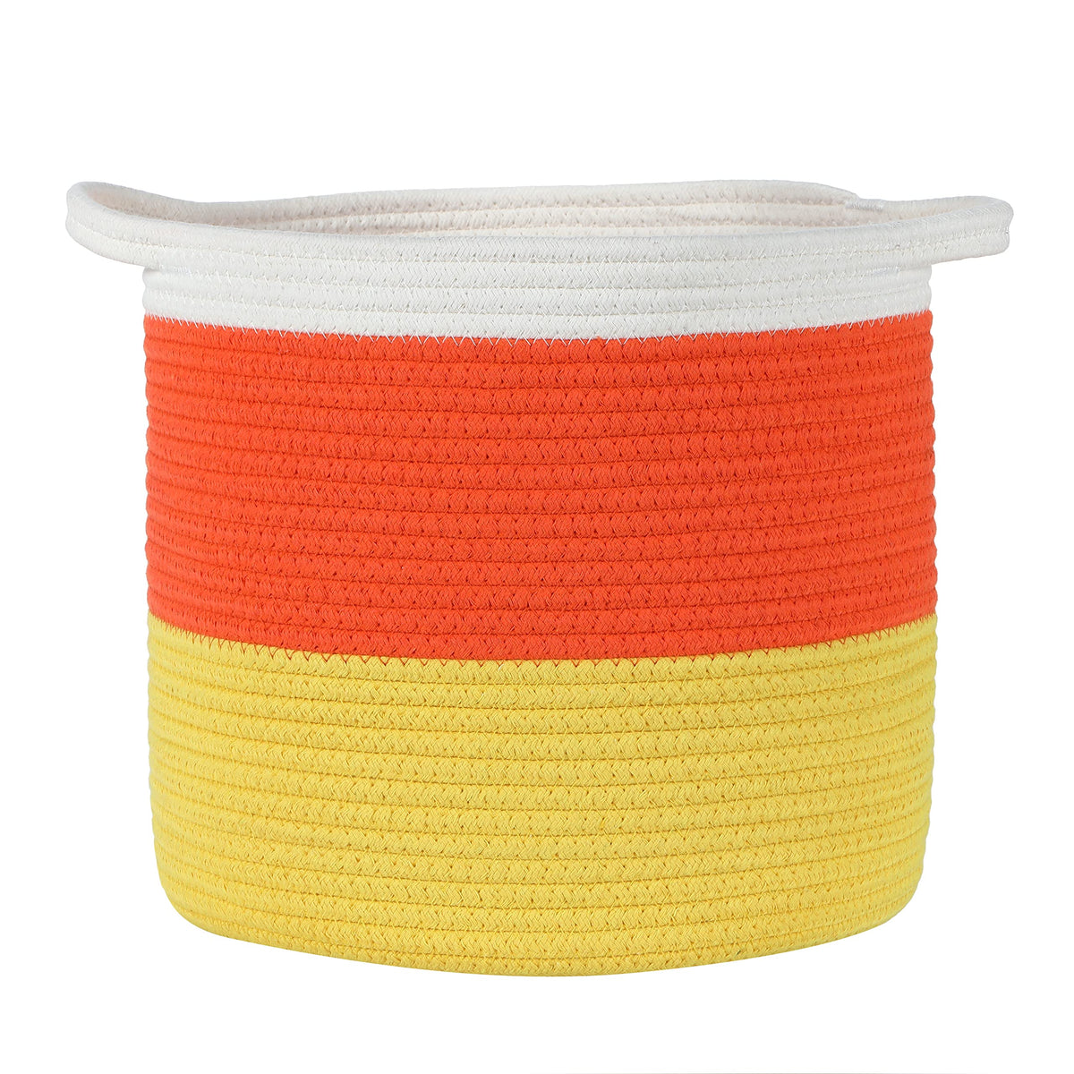 Midlee Candy Corn Rope Basket (Large)