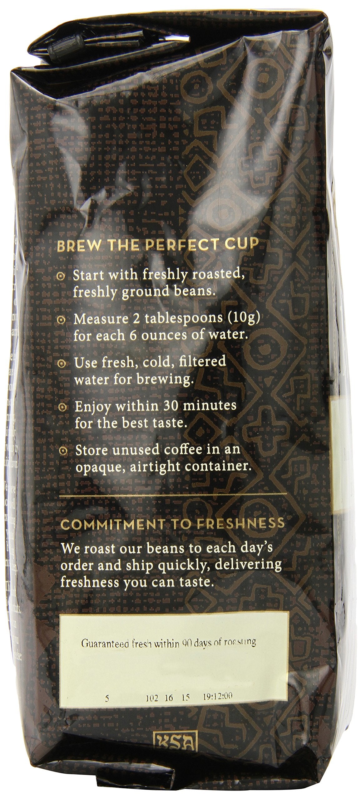 Peet's Coffee Ground Dark Roast Coffee, Colombia, 12 oz