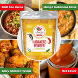 Habanero Pepper Ground 4oz - Premium All Natural Powder. No Additives. Hot & Spicy Rich Flavor By Amazing Chiles and Spices.