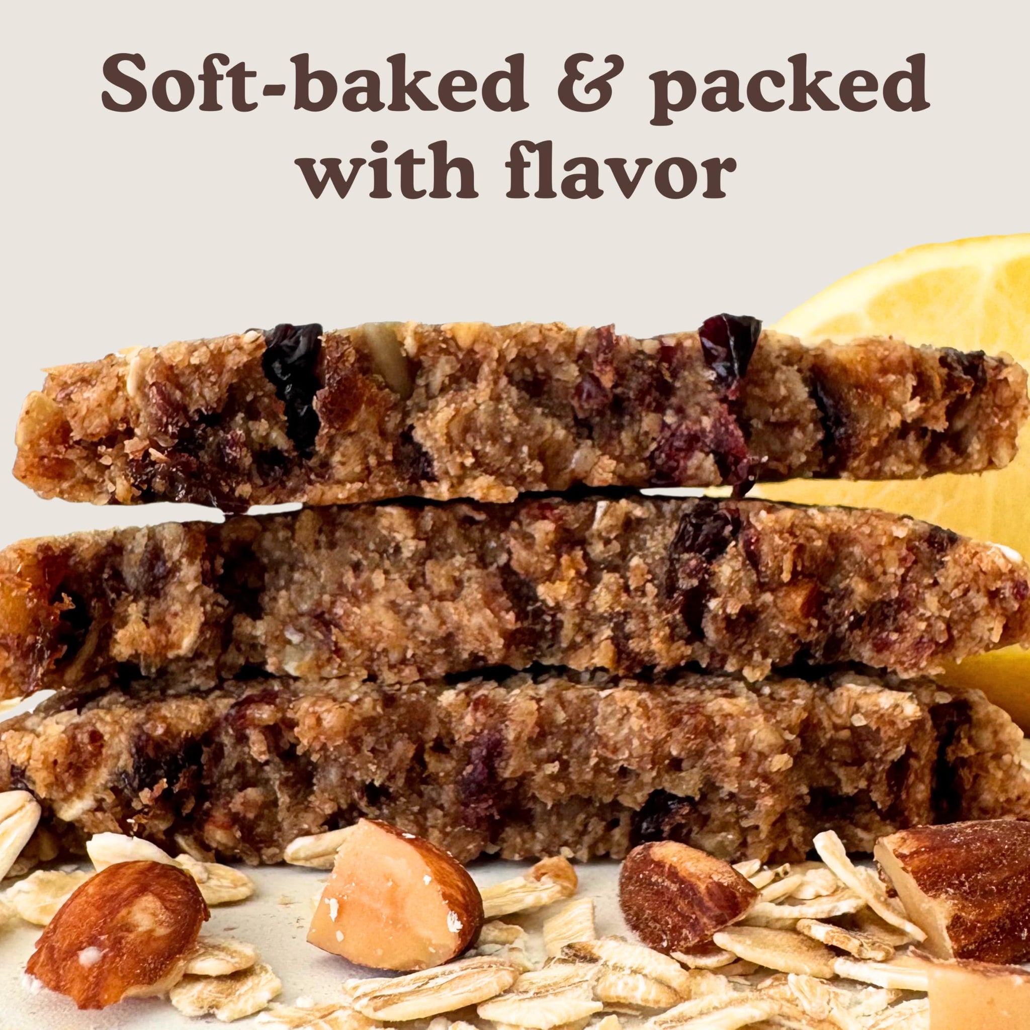 Earnest Eats Breakfast Rounds, Lemon Sunshine - 5g Protein, Soft-Baked with Whole Oats & Almond Butter, Gluten-Free & Non-GMO Breakfast Bars (14