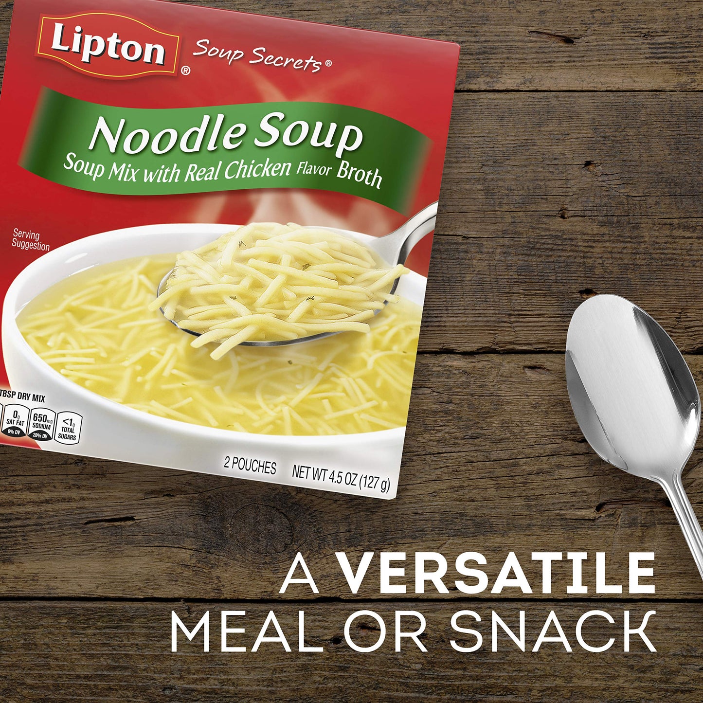 Lipton Soup Secrets Instant Soup Mix Noodle For a Warm Bowl of Soup Soup Made With Real Chicken Broth Flavor 4.5 oz
