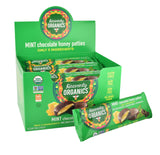 Heavenly Organics Mint Chocolate Honey Patties, (16 Per Box) Made with 100% Organic Cocoa and 100% Organic Raw White Honey; Non-GMO, Fair Trade