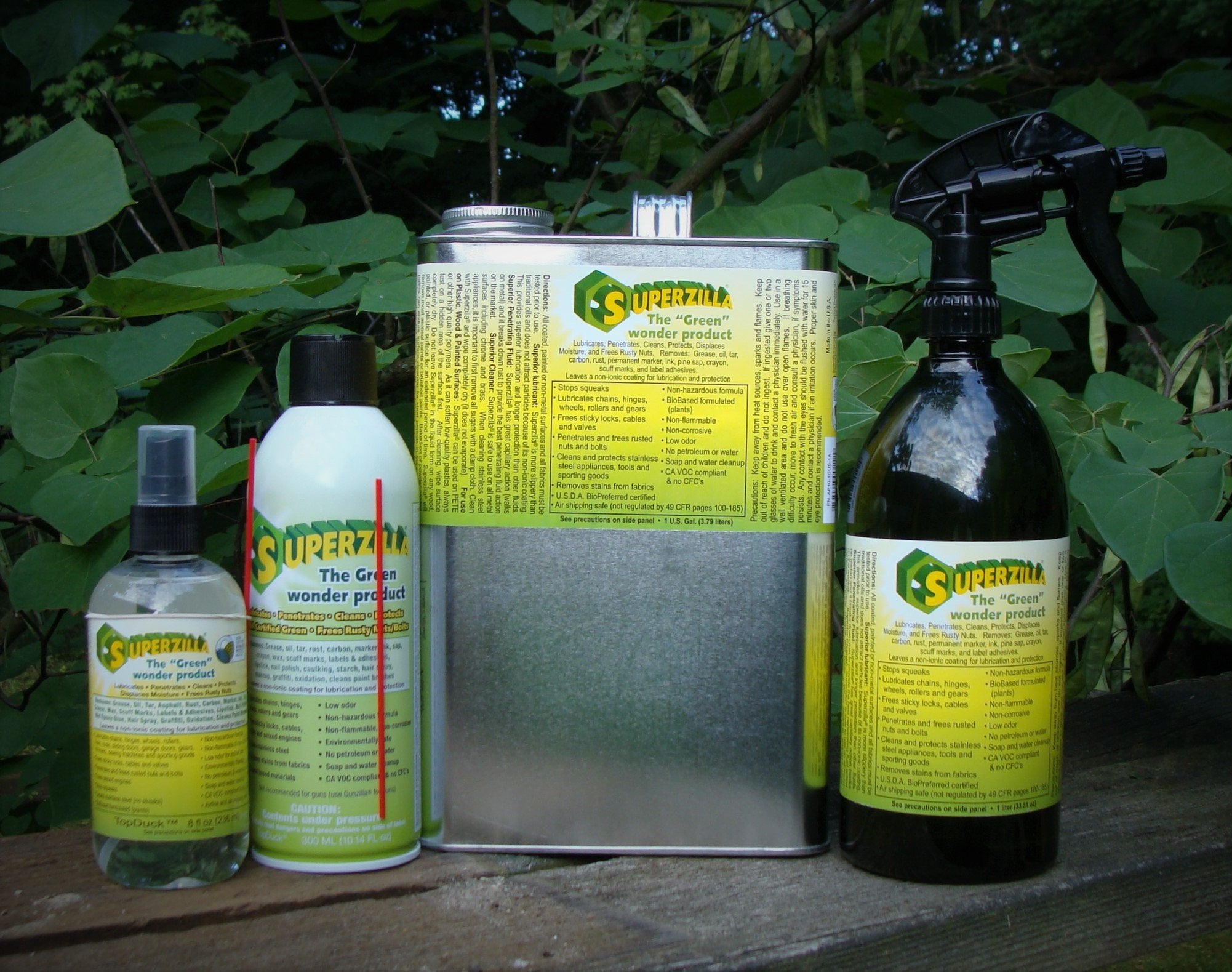 Superzilla - Powerful All-Purpose Cleaner and Lubricator - “The Green Wonder Product” - 1-Liter Spray Bottle