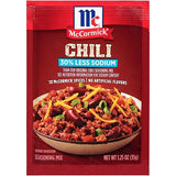 McCormick 30% Less Sodium Chili Seasoning Mix, 1.25 oz